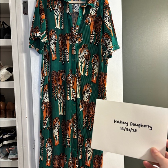 Dressed in LALA Dresses & Skirts - SOLD Dressed in LALA tiger tales plisse maxi dress